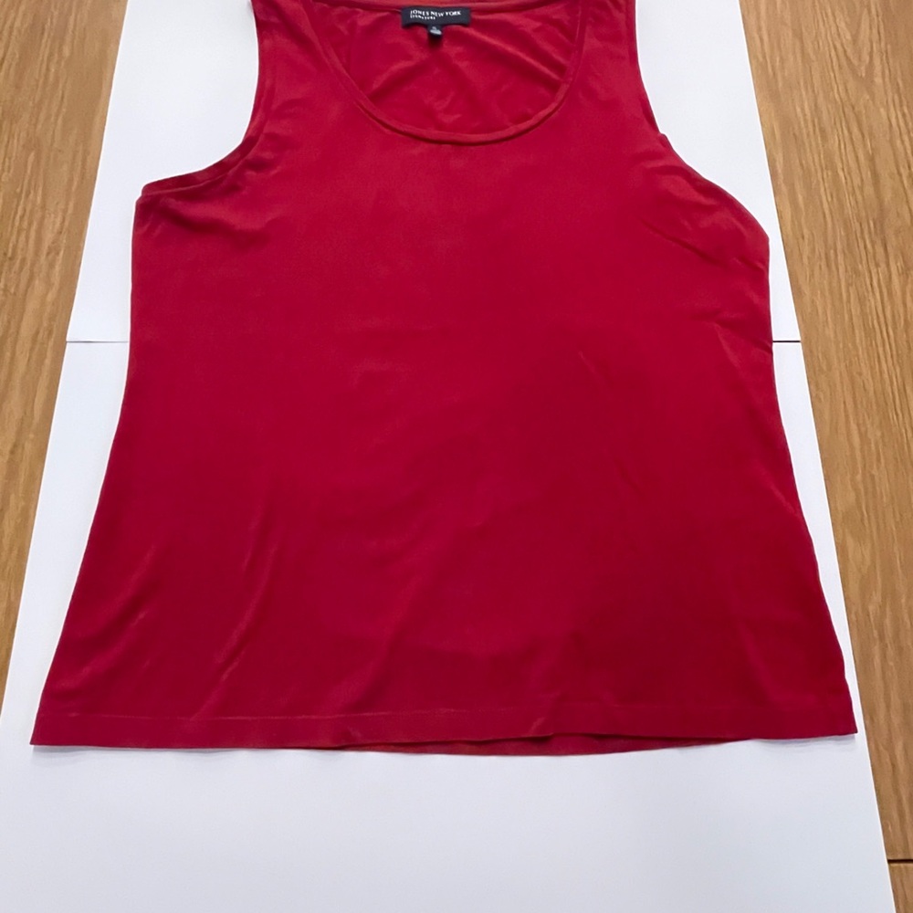 Jones New York Vibrant Red Tank Top